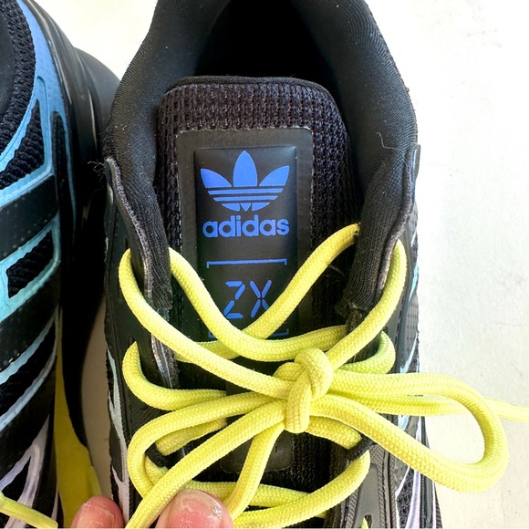 ADIDAS ZX 2K BOOST 2.0 BLACK MULTI GRADIENT SNEAKERS RUNNING ATHLETIC SHOE Sz9 - Picture 8 of 14